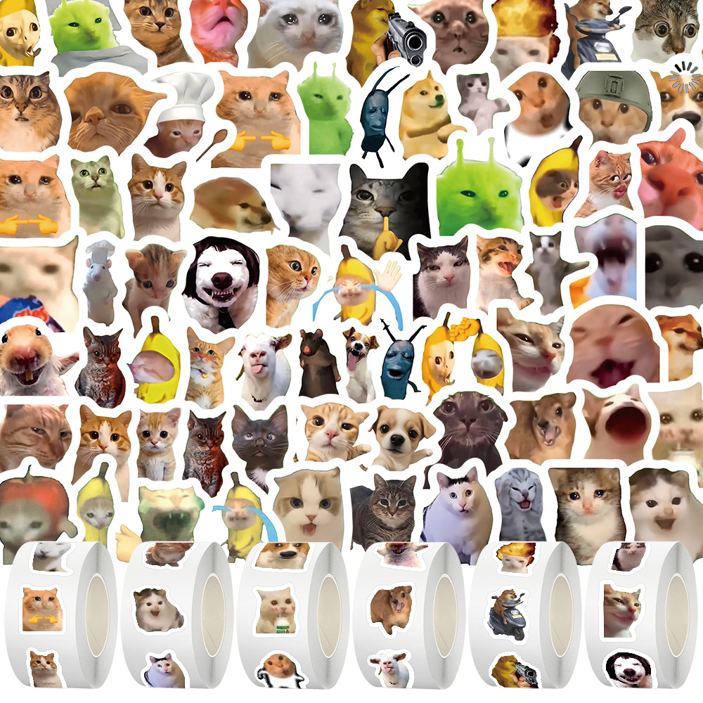 Phone Cases Viral - Viral Cat Meme All-Star Roll Stickers