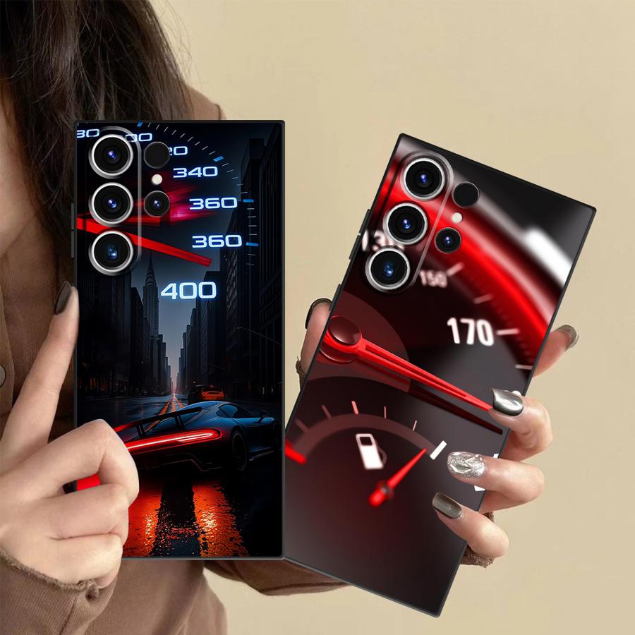 Phone Cases For Samsung Galaxy - Red Car Gauge Case for Samsung