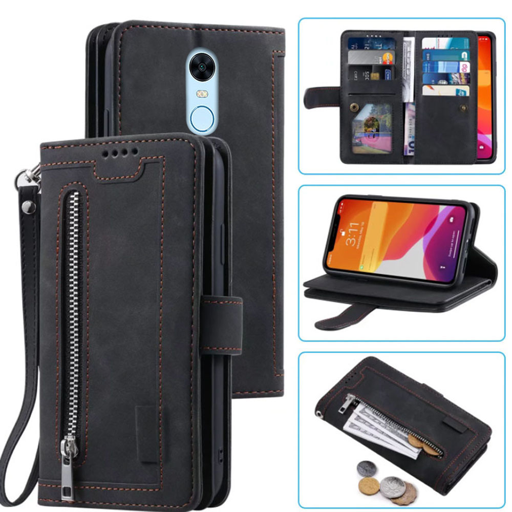 Leather Folio Wallet Case - 9 Thẻ Ví Dành Cho Redmi