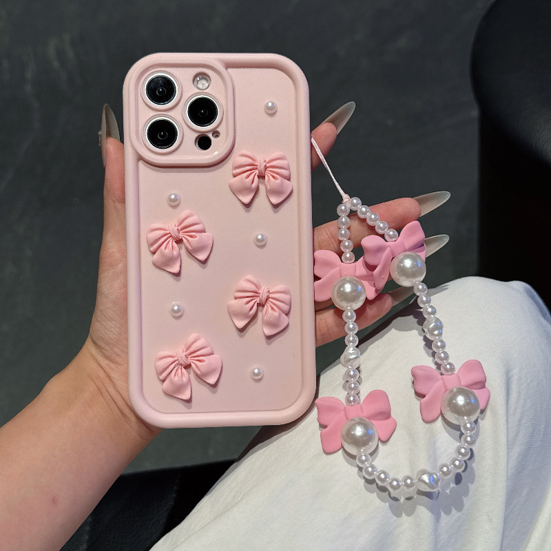 Pink Phone Case With Bowknot P - đánh giá và giá Phone Cases With Charms