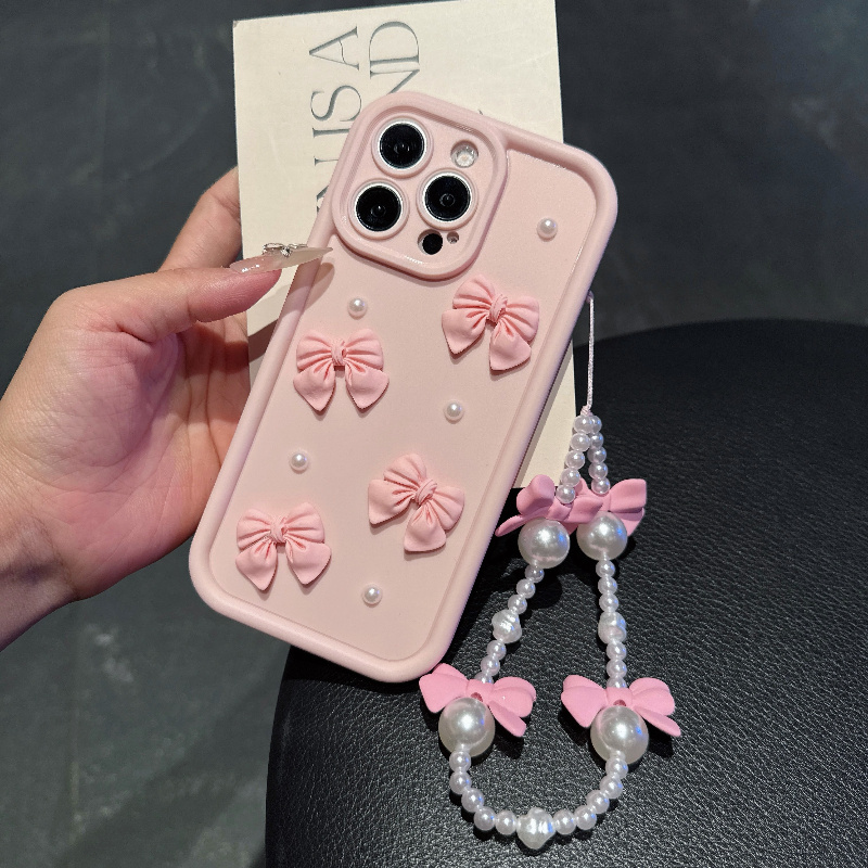 Pink Phone Case With Bowknot P - đánh giá và giá Phone Cases With Charms