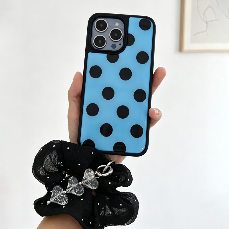 Blue Black Polka Dot Phone Cas - đánh giá và giá Phone Cases With Charms
