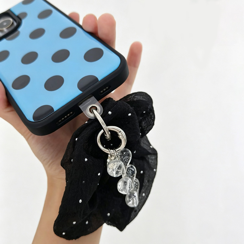 Blue Black Polka Dot Phone Cas - đánh giá và giá Phone Cases With Charms