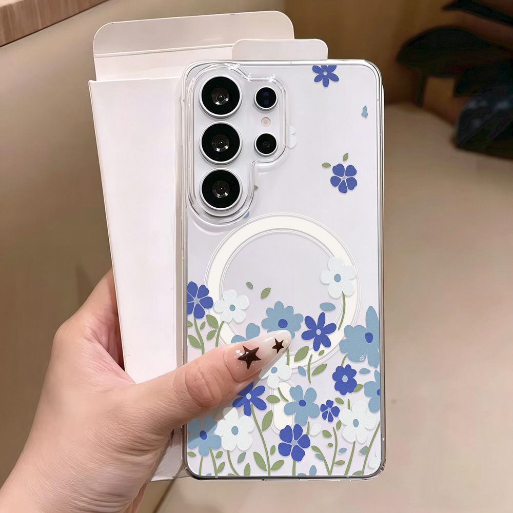 Blue Flower Magnetic Phone Cas - đánh giá và giá Phone Cases Quality