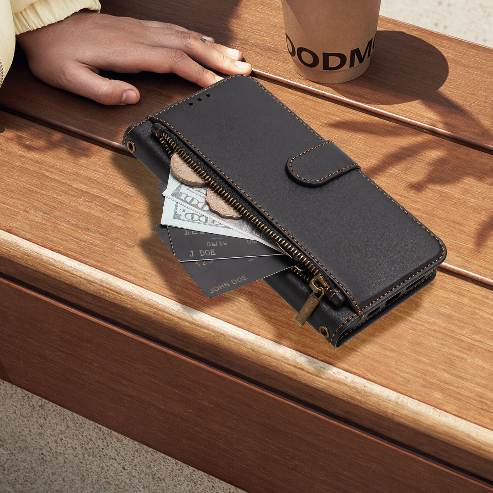 Folio Magnetic Wallet Flip Lea - đánh giá và giá Leather Folio Wallet Case