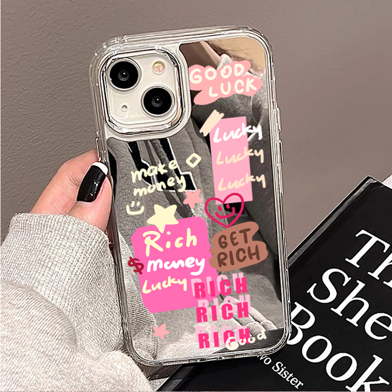 Rich Lucky Graffiti Mirror Pho - đánh giá và giá Phone Cases Quotes