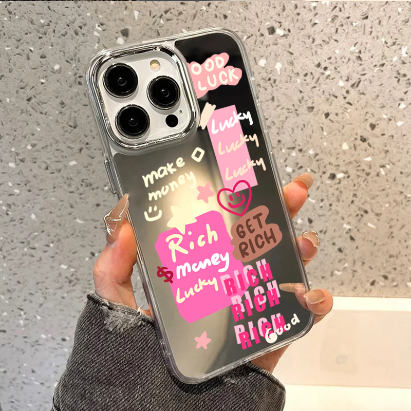 Rich Lucky Graffiti Mirror Pho - đánh giá và giá Phone Cases Quotes