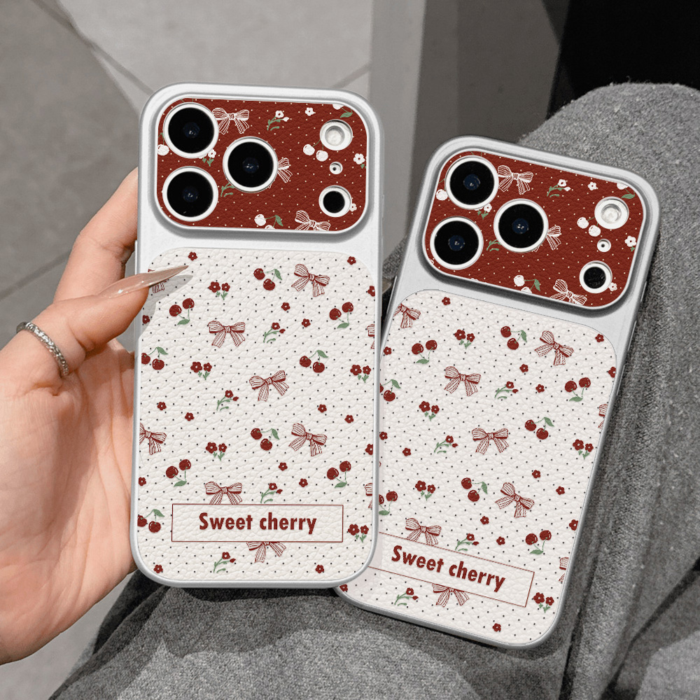 Sweet Cherry Bow Leather Phone - đánh giá và giá Phone Cases Quality