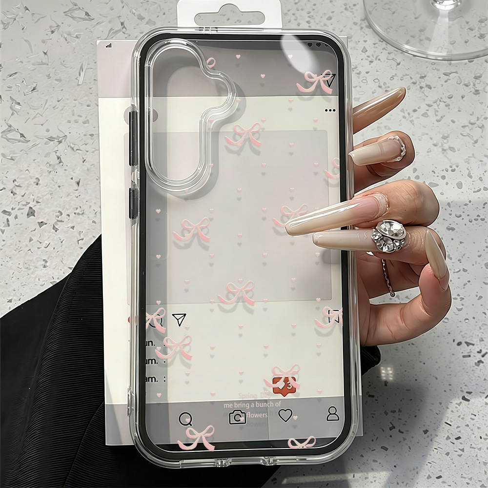 Cute Pink Bow Soft Phone Case  - đánh giá và giá Phone Cases Quality