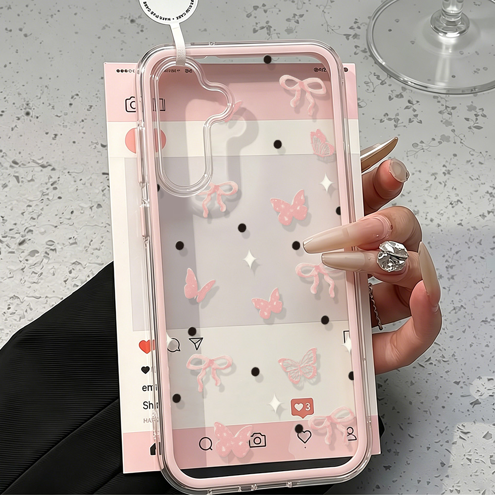 Cute Pink Bow Soft Phone Case  - đánh giá và giá Phone Cases Quality