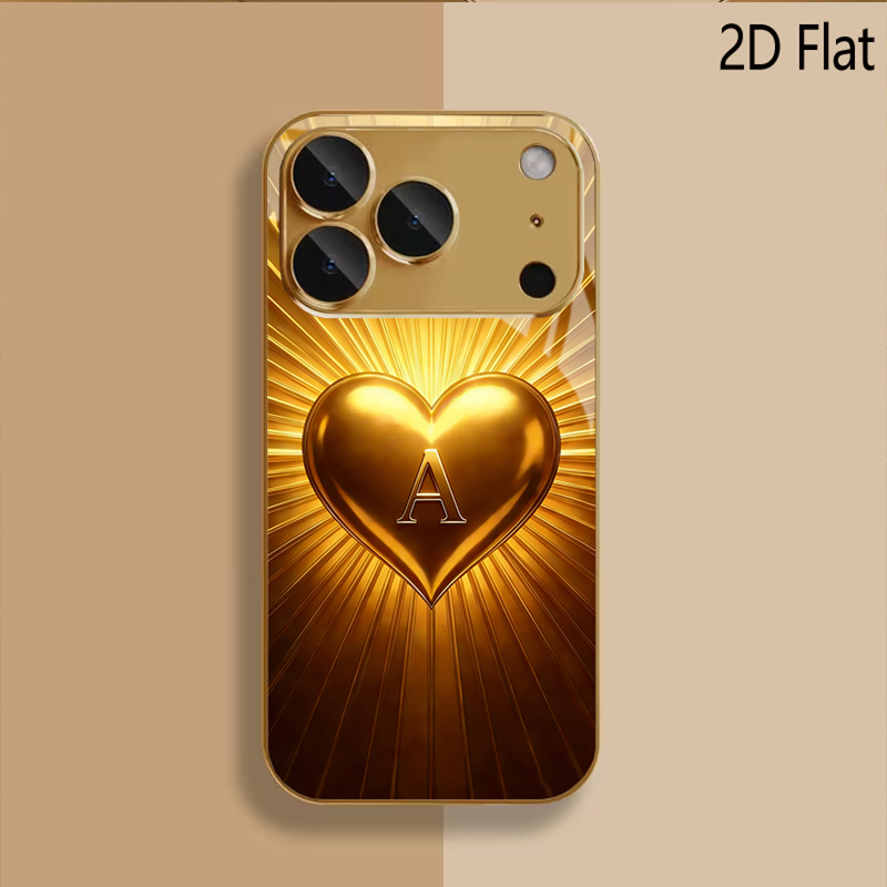 Golden Heart Patterned tempere - đánh giá và giá Phone Cases With Camera Cover