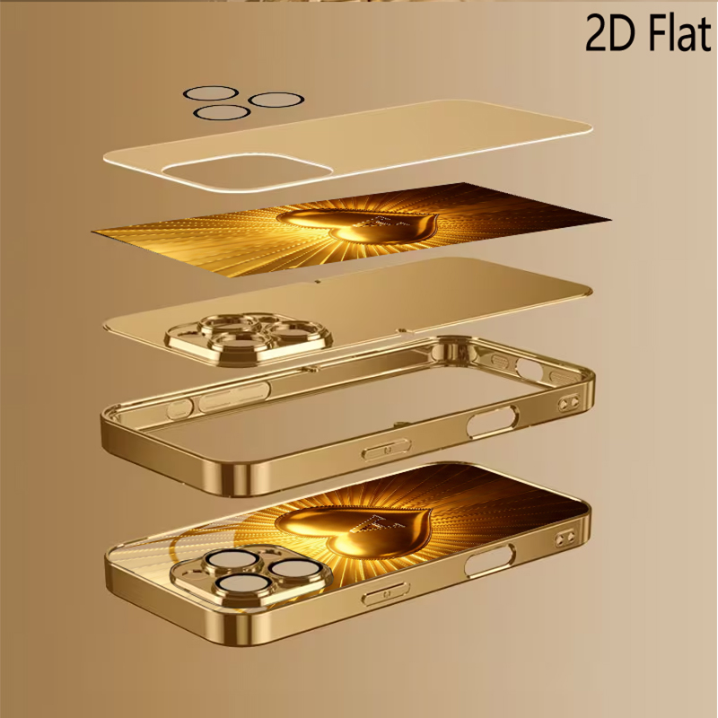 Golden Heart Patterned tempere - đánh giá và giá Phone Cases With Camera Cover