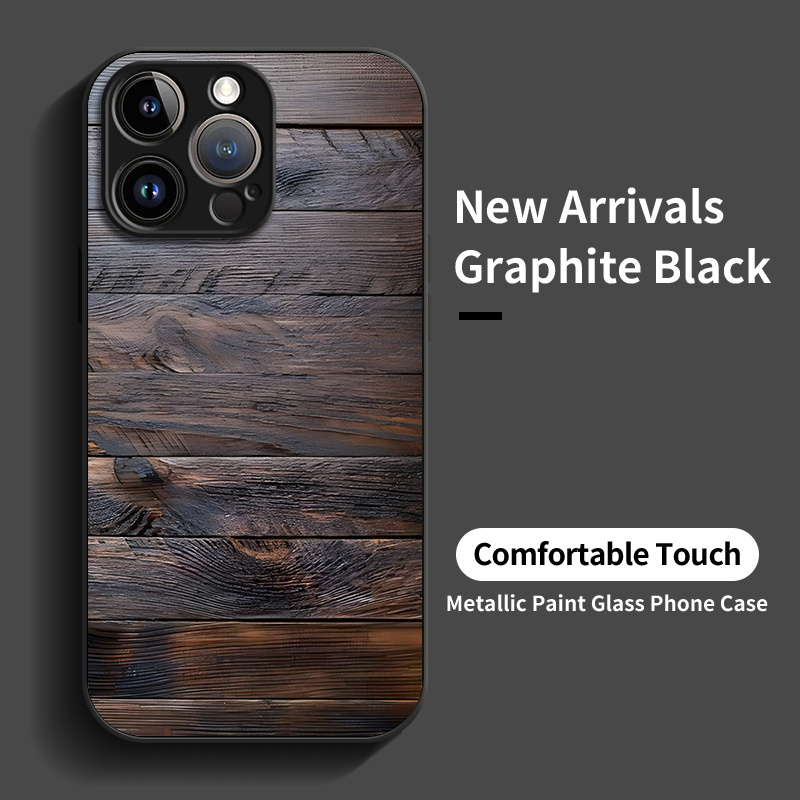 Brown-black wood-grain pattern - đánh giá và giá Phone Cases Brown