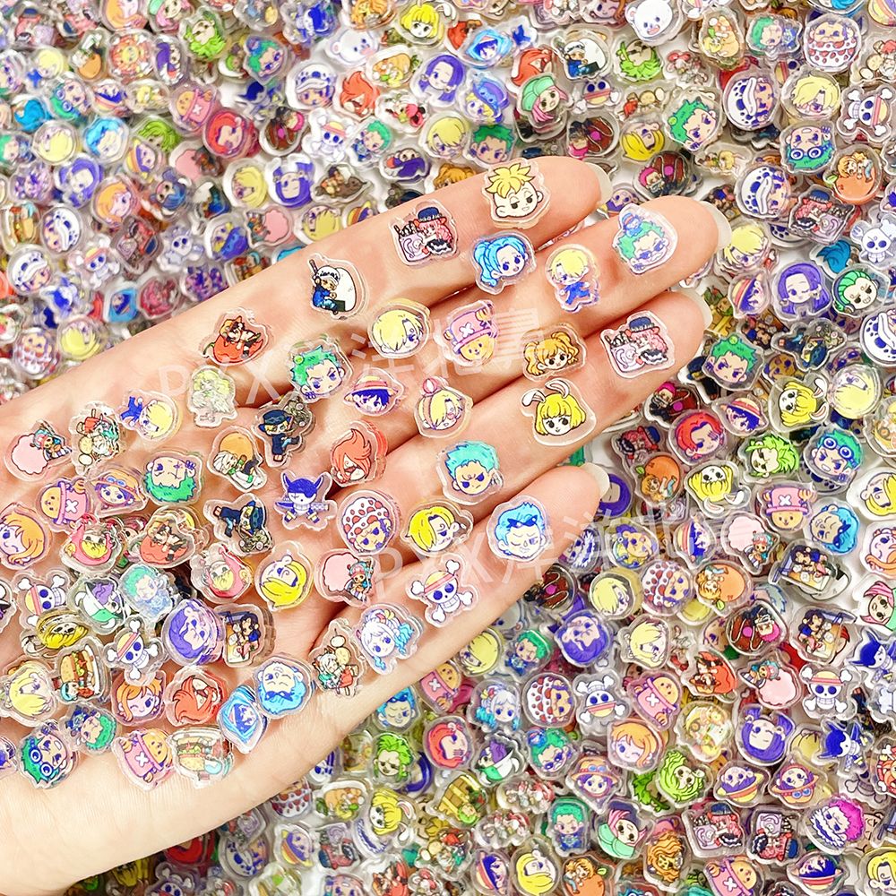 100 mini One Piece acrylic DIY - đánh giá và giá Phone Cases With Charms