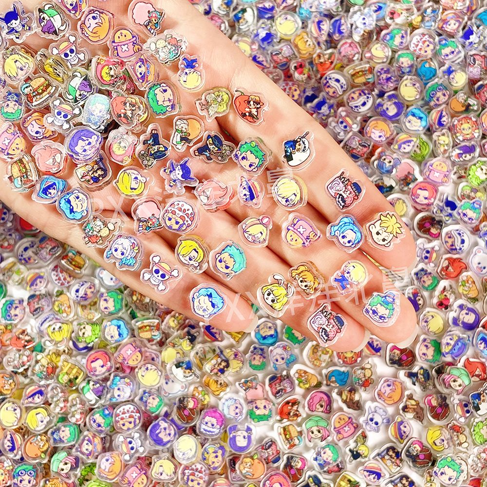 100 mini One Piece acrylic DIY - đánh giá và giá Phone Cases With Charms